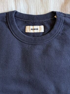 Buck Mason - Large Navy Crewneck Sweatshirt